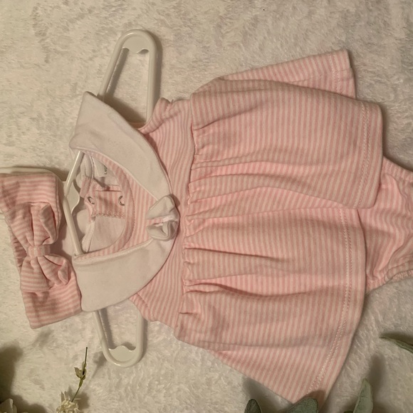 Pink striped dress - Picture 2 of 2